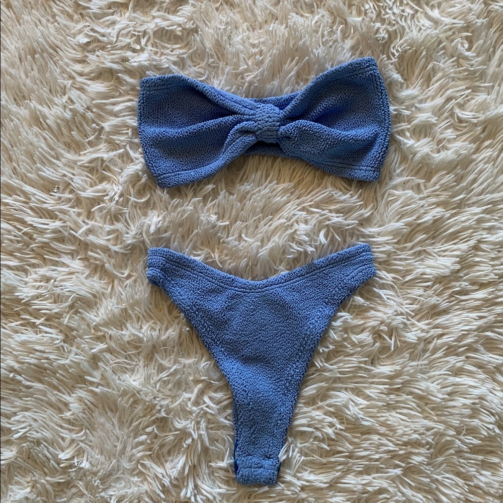 NWT Hunza g tina bikini in cornflower - Picture 8 of 12